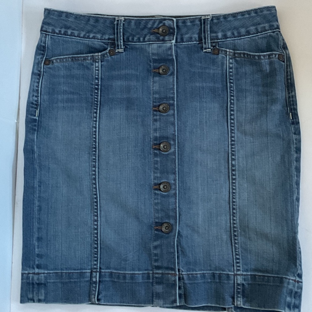 Gap Denim Button-Front Skirt